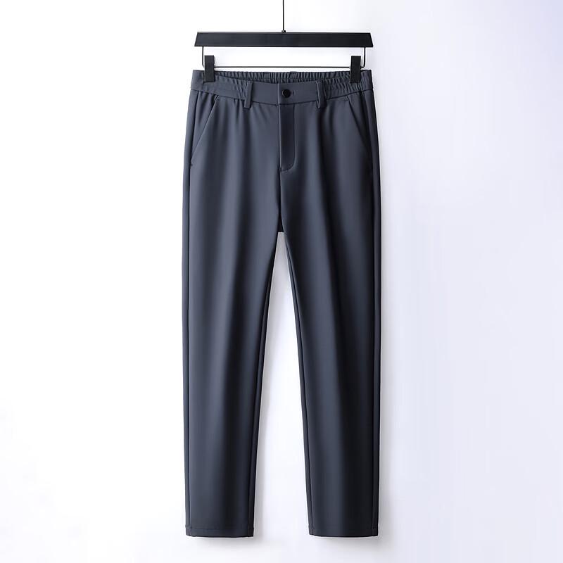 Мужские повседневные прямые брюки на эластичном поясе 34