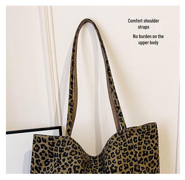 Leopard Print Large Capacity Women's Tote - 2025 High-End Shoulder & Underarm Bag