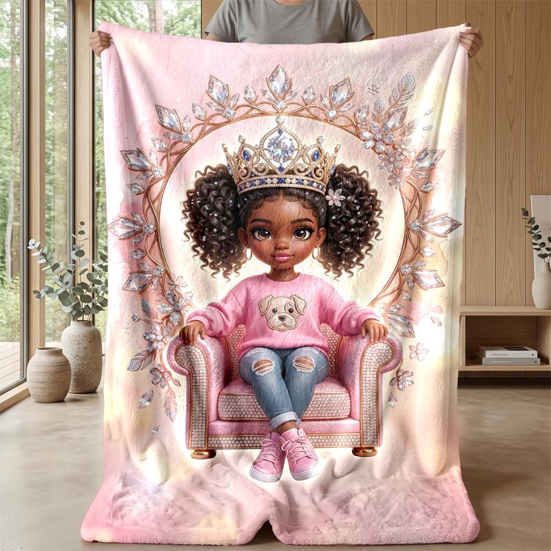 Royal Fantasy Throne Theme blanket Lightweight Warm Flannel Blanket Decorative Throw Blanket for Home Decoration