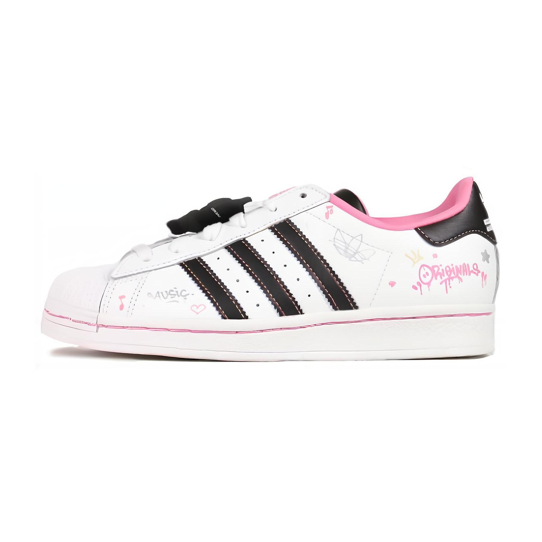 Adidas Superstar Hello Kitty и Друзья Розовое Облако Белый Основной Черный GS IF3561 39