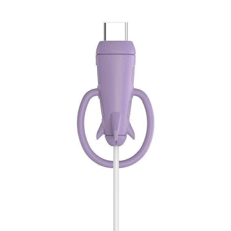 Silikonowy ochraniacz na kabel i pasek do przechowywania 2 w 1 dla ładowarek Apple