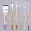 6 Pcs Acrylic Paint Brushes Set Nylon Hair Paint Brushes Watercolour Painting Brushes Art Paint Brush Drawing Supplies