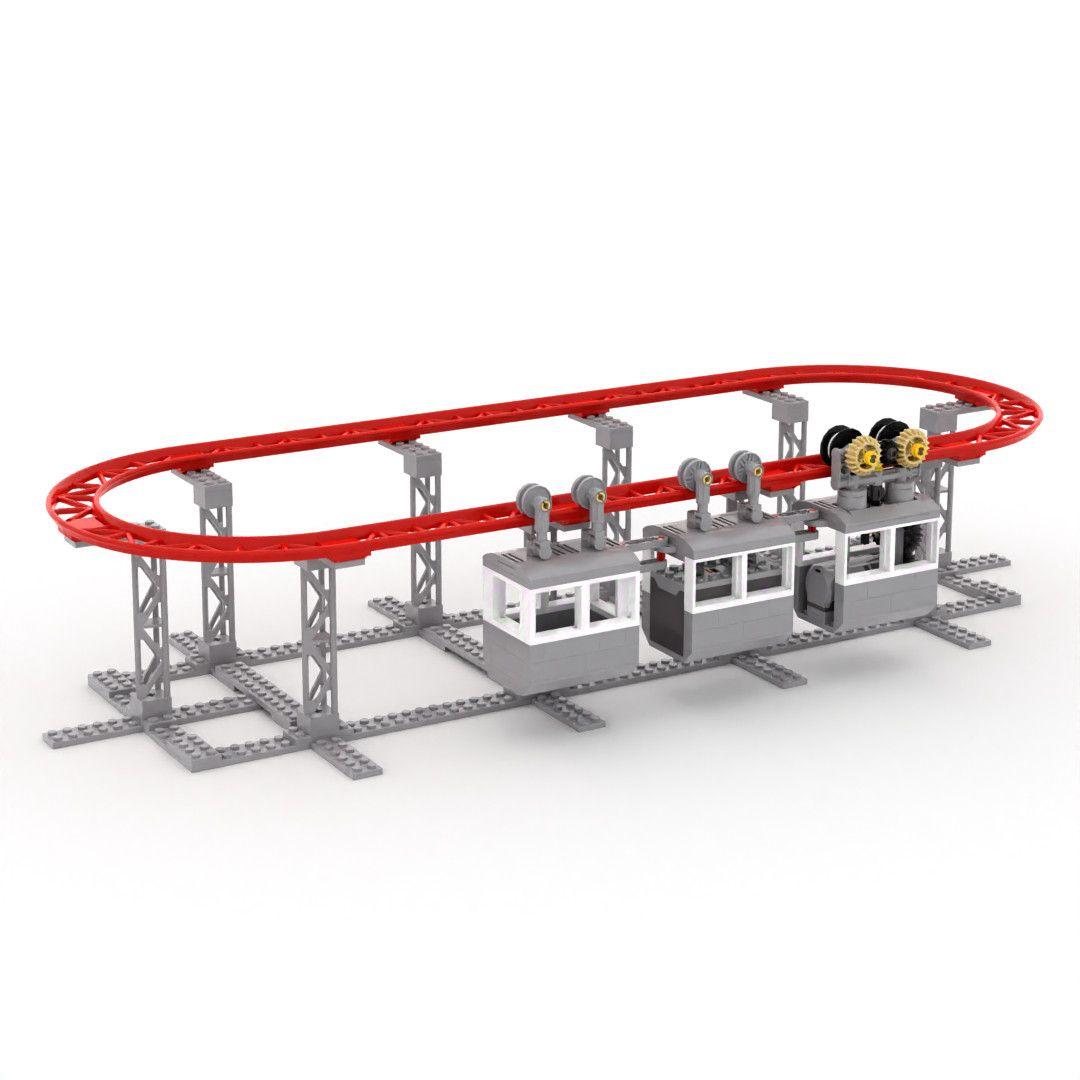 

Technical With Motor Loop Roller Coaster Model Construction Block Blocks Diy Model Toys Birthday Christmas Gifts