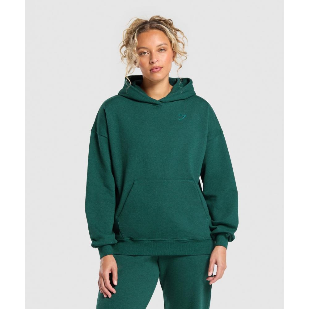 Gymshark Rest Day Sweats Hoodie Bros Bold Teal Marl B2a7p Tbrq