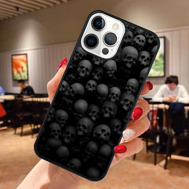 Gothic Skull Phone Case For Apple iPhone 17 Air Pro Max Plus Coque For iPhone 17 Air 14 15 16 13 12 Max Cover