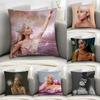 Ariana Grande Kissenbezug Sofa Dekoration Zuhause Doppelseitiger Druck Plüsch Quadratische Wurfkissenbezüge Kissen Dekor Abdeckung