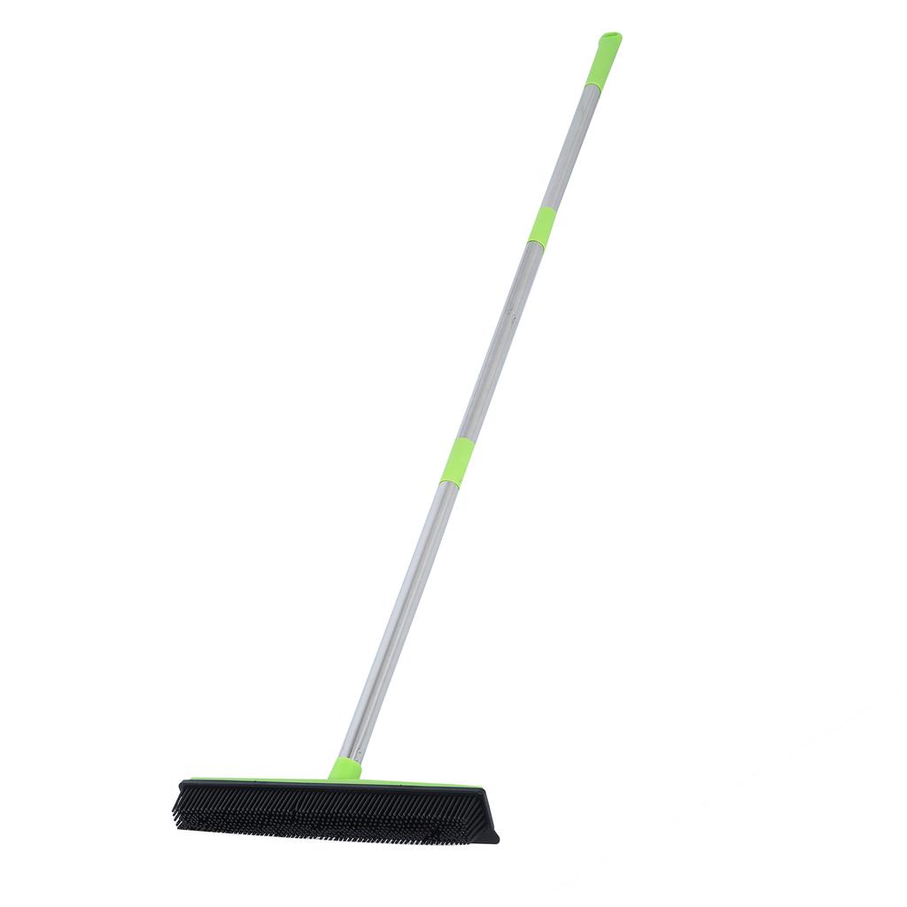Multifunction Telescopic Floor Carpet Broom Pet Hair Dust Removal Cleaner Sweeper Cleaning ToolsGreen