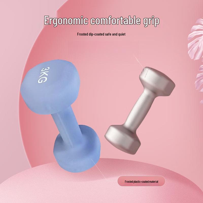 TLXT Ladies Thin Handle Dip-Coated Dumbbell