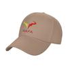 RAFA Lightning Bull Logo Black Baseball Cap Unisexs Adjustable Sport Hat Fashion Design Embroidered Front Panel Style
