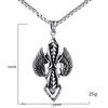 Necklace Retro Gothic Wings Cross Trendy Men's Pendant