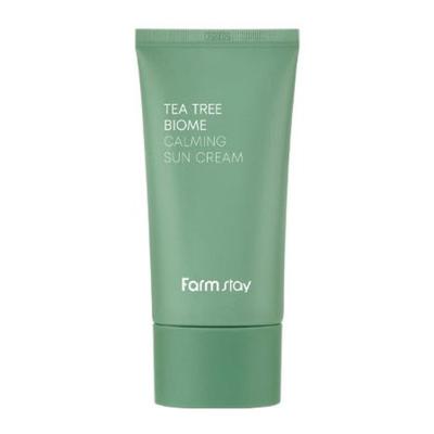Crème solaire apaisante Tea Tree Biome SPF50+ PA++++ 50 g (3 options) +CADEAU ALÉATOIRE