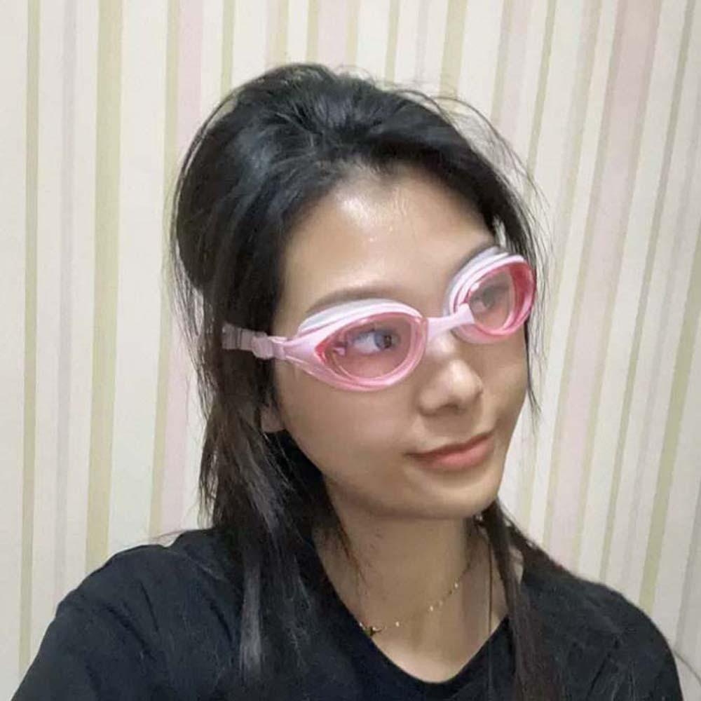 Waterproof Contrast Color Swim Glasses TPU Big Frame Anti-fog Swim Eyewear Swimming Goggles  Women