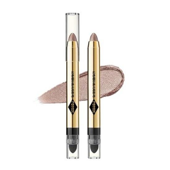 Qin Derdom Eyeshadow Stick Pencil Dual End Shimmering Long Lasting Waterproof Eye Makeup