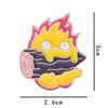 Japanese Fire Spirit Animal Brooch - Trendy Cartoon Alloy Pin for Backpacks & Clothes