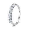 925 Silver Round Zircon Shiny Gorgeous Rings For Women Engagement Wedding High Quality Fine Jewelry