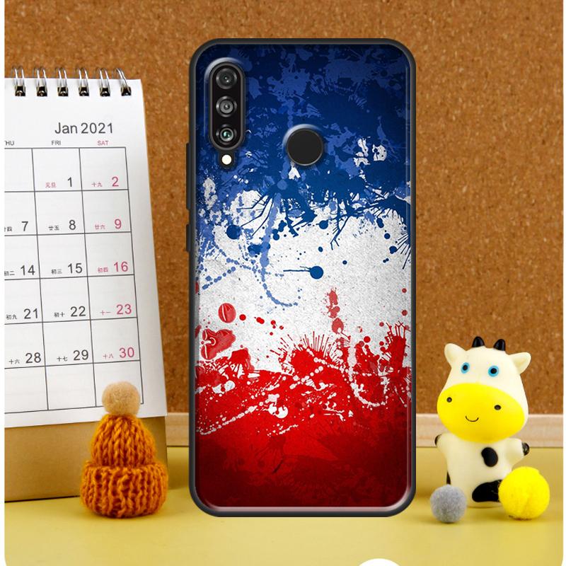 

France National Flag For Huawei Nova 12i 12s 7i 8i 11i 11 9 10 SE Y60 Y61 Y70 Y72 Y73 Y90 Y91 P30 P40 Lite Case Huawei P60 Pro