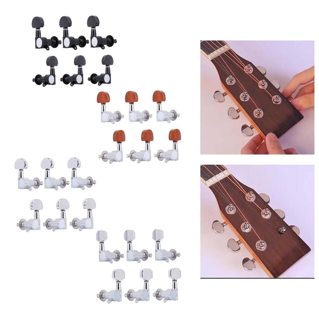6Pcs 3L3R Guitar Tuning Pegs Electric Guitar Tuning Pegs for