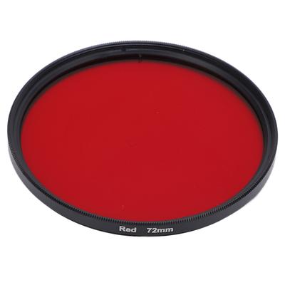 Roter Kameraobjektivfilter, hochauflösender Kamera-Vollfarb-Objektivfilter für Nikon DSLR-Kamera, 72 mm