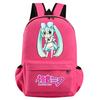 Anime Cartoon Hatsune Miku Printed Backpack for Teenager Student Girl Boy Bookbag Schoolbag Women Large Capacity Waterproof Travel Bag Gift Rucksak