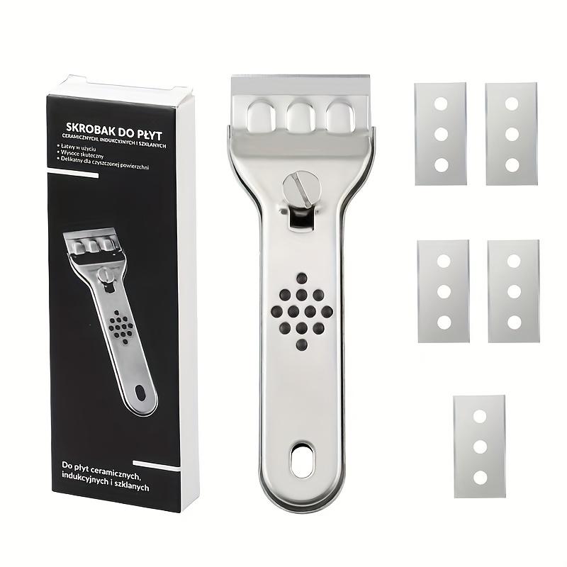 

New Paint Scraper Tool Kitchen for Ceramic Induction Cooktops Multifunction Glass Ceramic Hob Scraper Cleaner Tool with Blade