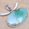 Chrysoprase Gemstone Handmade Women's Unisex Silver Jewelry Pendant 1.75