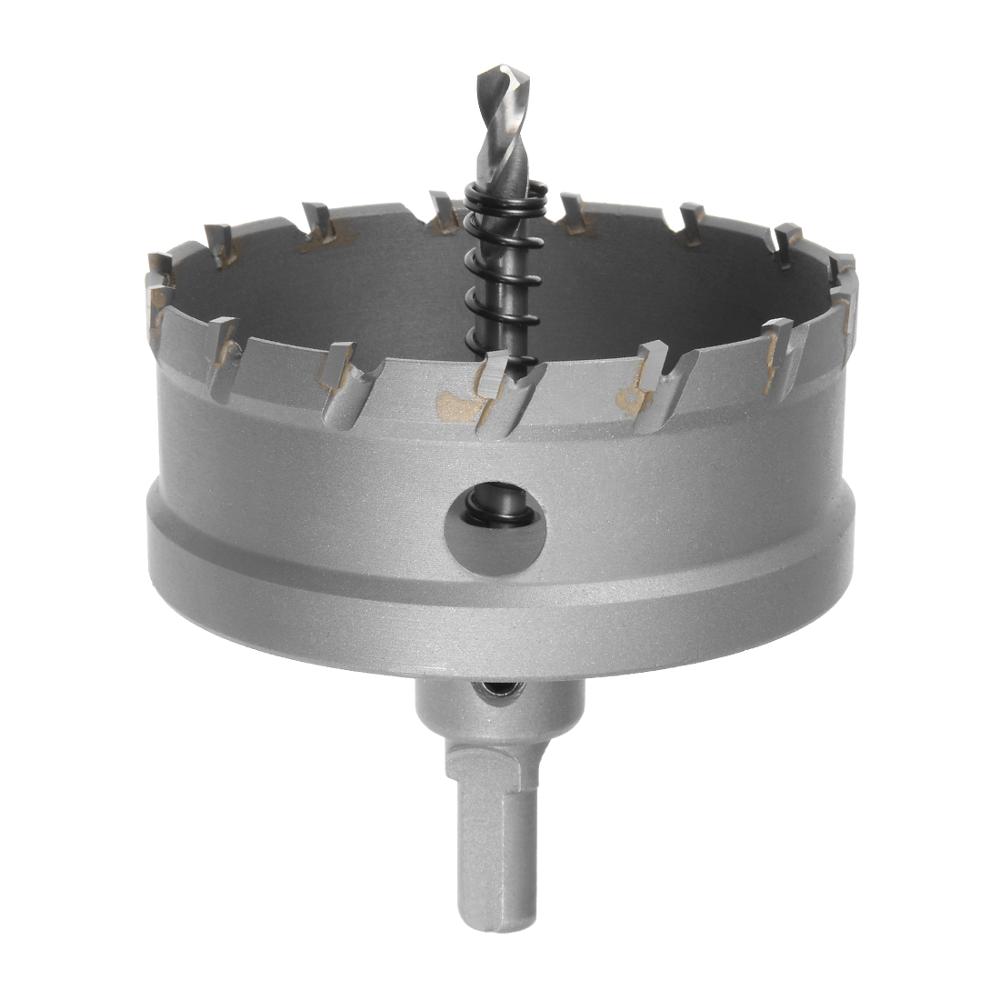 

UXCELL 1pcs 80mm 75mm 63mm 58mm 51mm Carbide Hole Saw Cutter Drill Bit for Stainless Steel Alloy 51mm