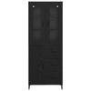 Highboard in Black Oak Look 69.5 x 34 x 180 cm Engineered Wood