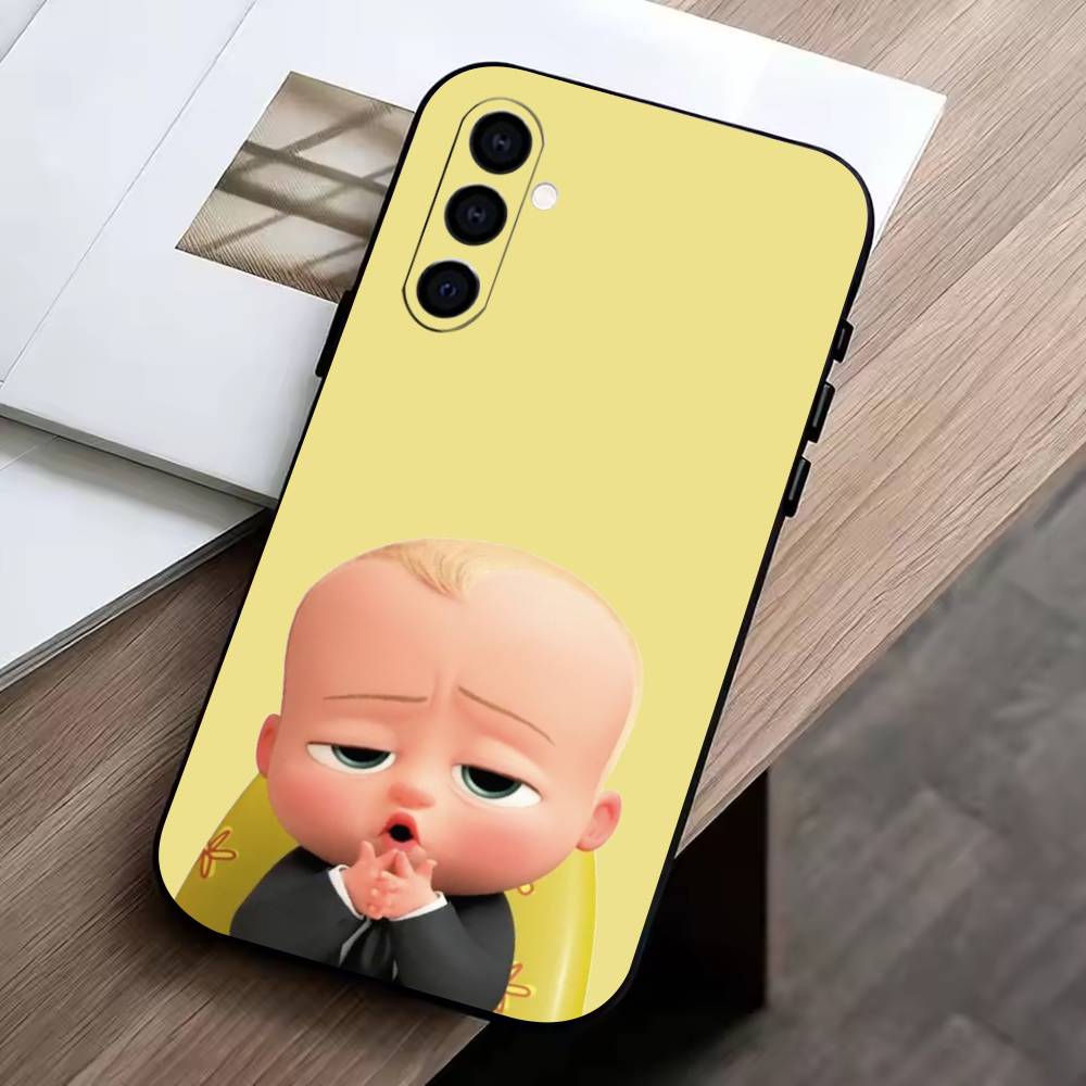 

B-Baby Boss Baby 3 Phone Case For Samsung Galaxy A73,A72,A71,A70,A53,A52,A51,Soft Silicone Black Cover Samsung a31