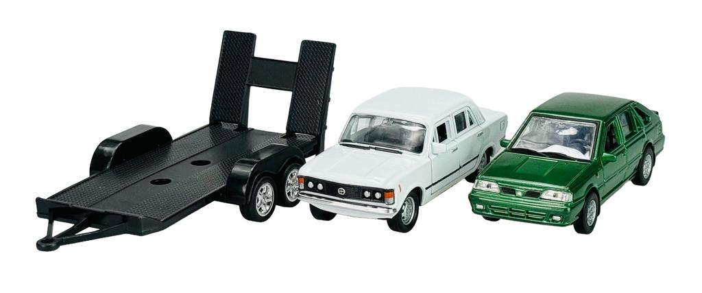 WELLY 2-PACK POLONEZ CARO PLUS + FIAT 125p 1:34