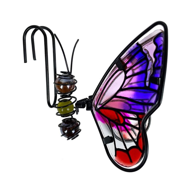 Butterflies Wall Hanging Planter Decors Metal Wall Mounted Planter Garden Yard Decorative Flower Pots Indoor Outdoor