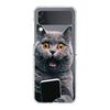 Cover per Telefono Per Samsung Galaxy Z Flip 7 6 5 4 Custodia Trasparente Per Samsung Z Flip 3 PC Rigido Pieghevole Gatto British Shorthair Carino