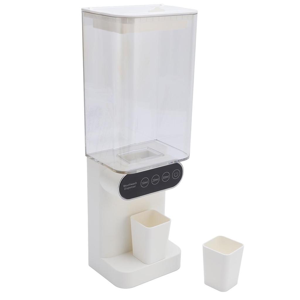 Munsköljdispenser 700 ml Kapacitet 3 Växlar Intelligent Induktion Munsköljdispenser med 2 Magnetiska Koppar för Badrum