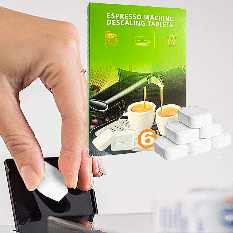 Kaffemaskin Avkalkningstabletter Hushållsstädning Avkalkningstabletter 6 st Espressomaskin Rengöring Solida Rengöringstabletter Kaffe