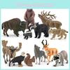 Simulation Luchs Hirsch Braunbär Pferd Kuh Eichhörnchen Wildtier Modell Ornament Für Heim Büro Dekor