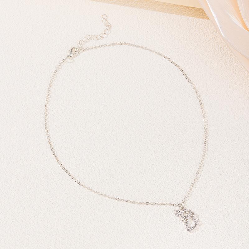 Alloy Diamond Cross Pendant Jewelry Women's Versatile Geometric Necklace Animal Snake Necklace