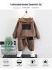 Boys' Spring 2025 Toddler Street Style Two-Piece Outfit: Cool and Handsome Children's Clothing Set