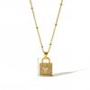 Style Geometric Star Pendant Necklace With Diamond Inlay For Women