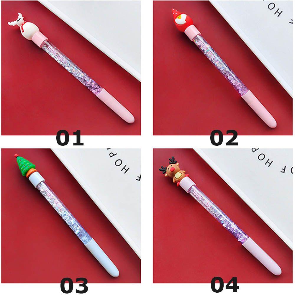Supplies Christmas Quicksand Pen Quicksand Sequins Gel Pen Christmas Gel Pen Hand Account Pen