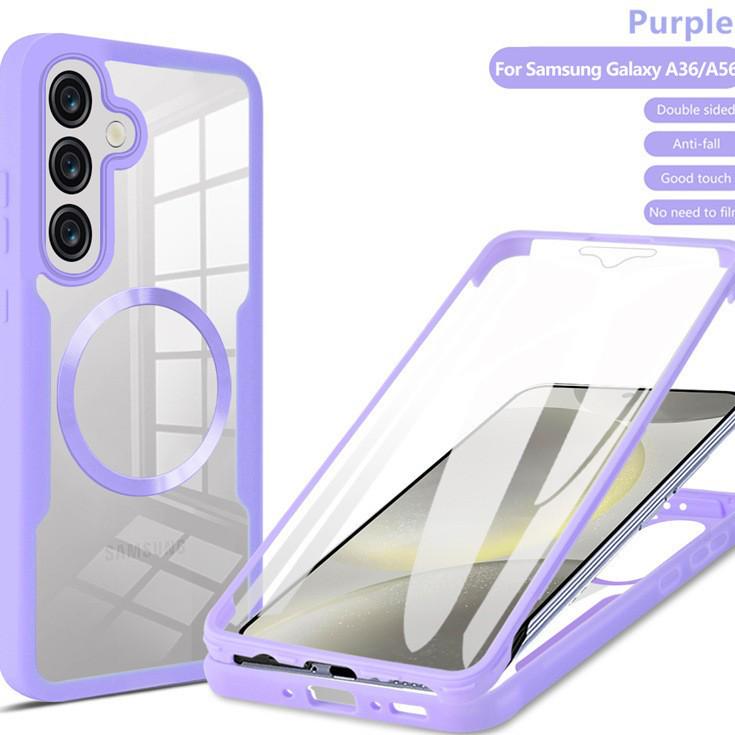 Magnetic Adsorption Transparent Case for Samsung S26/S25FE/S22/S24/S23 Ultra/A17/A16A - Full Coverage