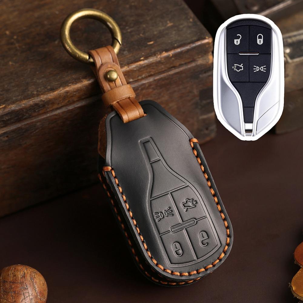 

Applicable Maserati Levante Key Case President Geberit Premium Levante/Ghibli Leather Case чёрный