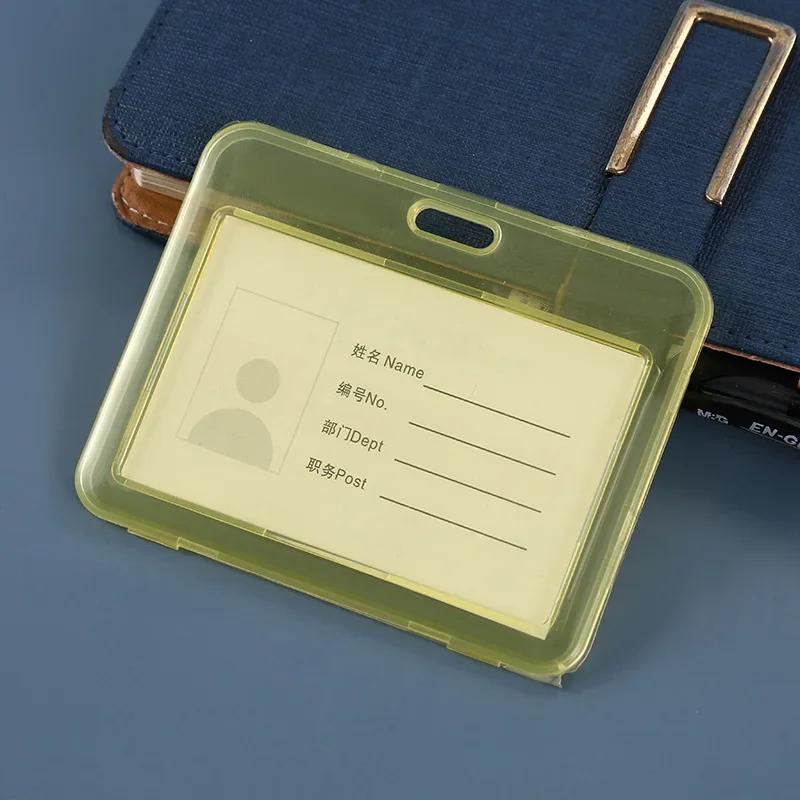 1pcs Transparent PVC Bank Bus Credit Card Holder Cover Storage Card & ID Holders Womem Men Kid's Card Protector Cover Wallet