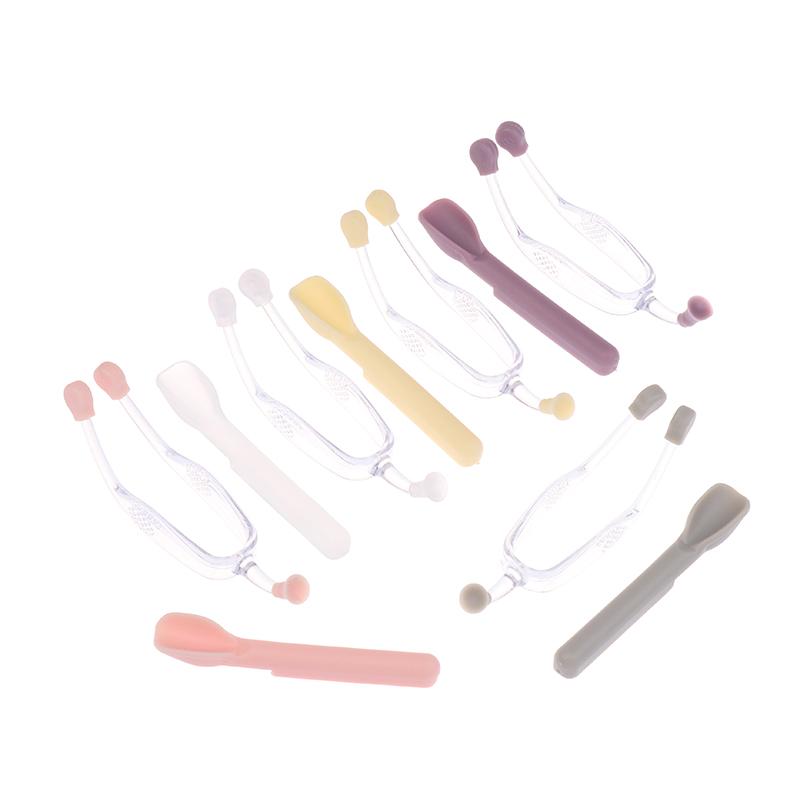 Strumenti Portatili per Indossare Lenti a Contatto, Bastoncino con Scatola Portaoggetti, Pinzette Rimuovi Inseritore, Asta di Aspirazione, Clip Morbida in Silicone