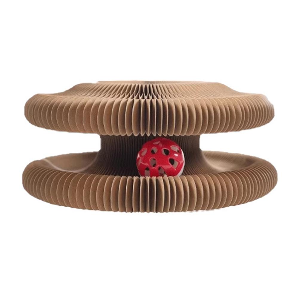 

Волшебный орган Когтеточка для кошек Экологичная Расширяемая Коврик-когтеточка для кошек Гофрированный картон Складной Кошачий туннель для игр в помещении Кошачьи товары