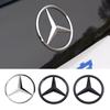 90mm ABS Chrom Schwarz Logo Mercedes Emblem Heck Stern Badge Für Mercedes Benz W203 W206 W212 X253 W167 W166 W247 C E GLA GLC GLE