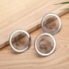 2Pcs Round Iron Bathroom Drain Filter Net Cover Hair Dirt Floor Strainer Stopper