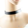 Punk Gothic Black Faux Leather Choker Cross Spike Rivet Buckle Collar Necklace