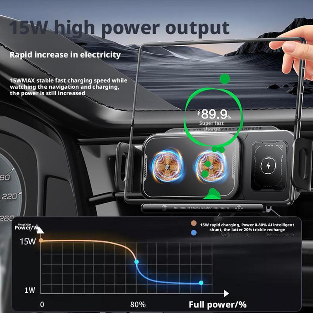 15W Universal Car Phone Wireless Charger Holder 360. 16 15 3 Z Mount 5 For Samsung Fold Galaxy C9T9