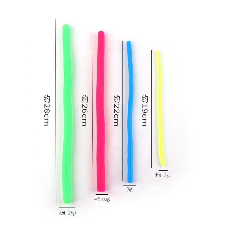 6 Pièces Jouets Fidget Vers à Tirer Licorne Drôle Ficelle Extensible Corde TPR Jouets Anti-Stress Ficelle Soulagement du Stress Jouet d'Évacuation Autisme