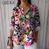 Women's Fashion Casual Short Sleeve V Neck Blouses & Shirts