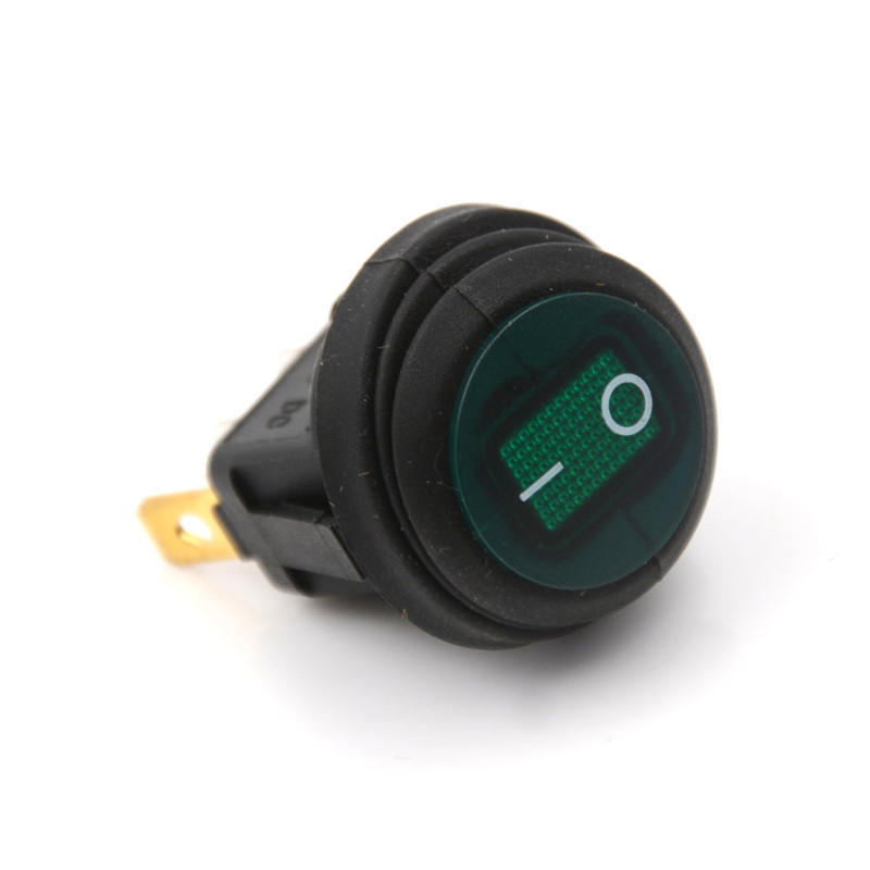 Waterproof Round On/Off Rocker Switch Car Auto Boat Spst Marine 12V